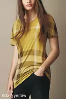 2013 burberry t-shirt mujer populaire coton london sm yellow